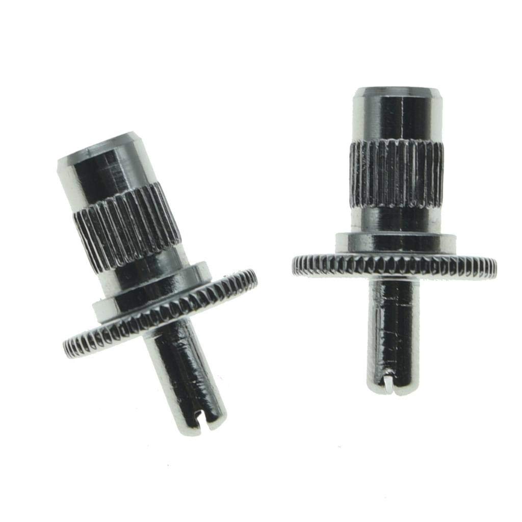 Dopro Pack of 2 Nashville Style Guitar Tune-o-matic Bridge Posts Guitar Bridge Studs Bridge Post with Anchors for Gibson Chrome